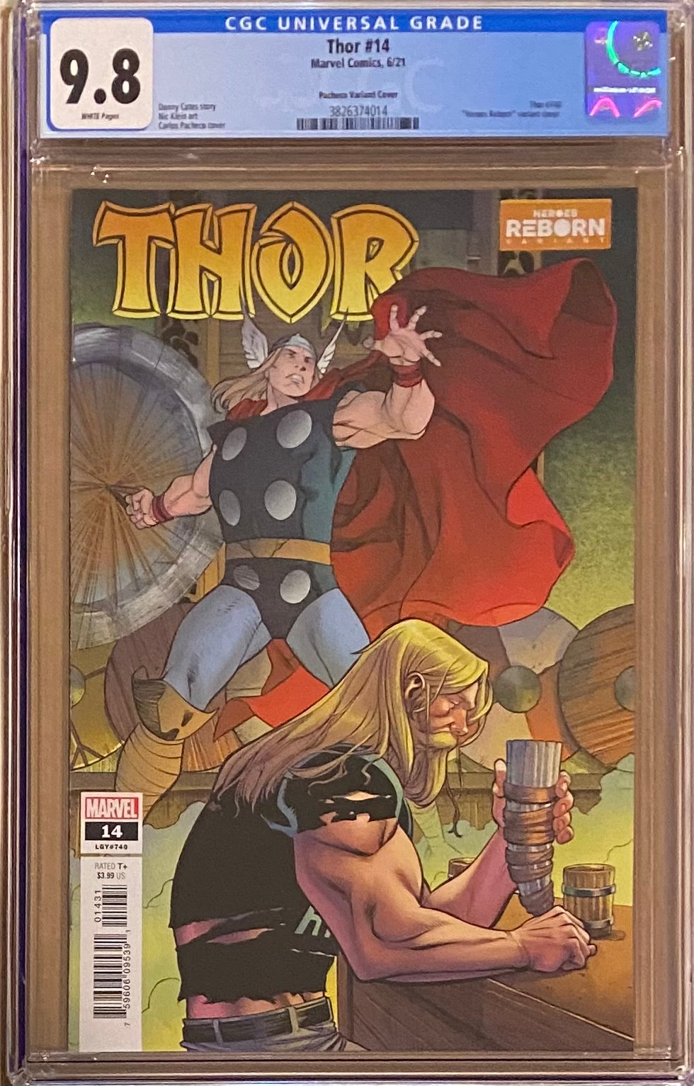 Thor #14 "Heroes Reborn" Variant CGC 9.8