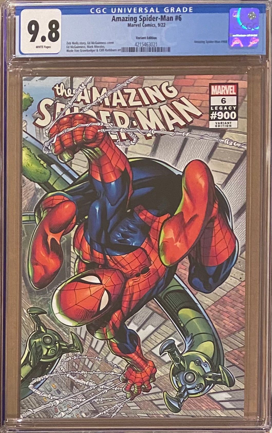 Amazing Spider-Man #6 (#900) McGuinness Wraparound Variant CGC 9.8