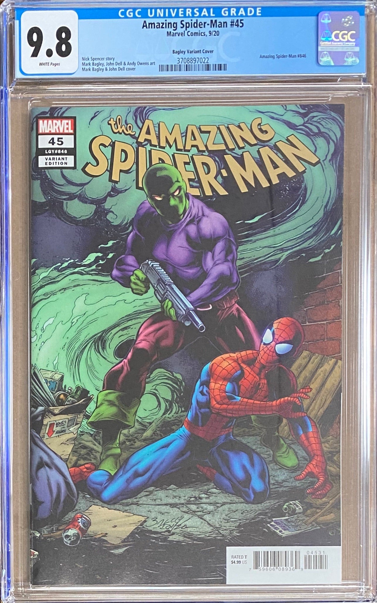 Amazing Spider-Man #45 Bagley Variant CGC 9.8