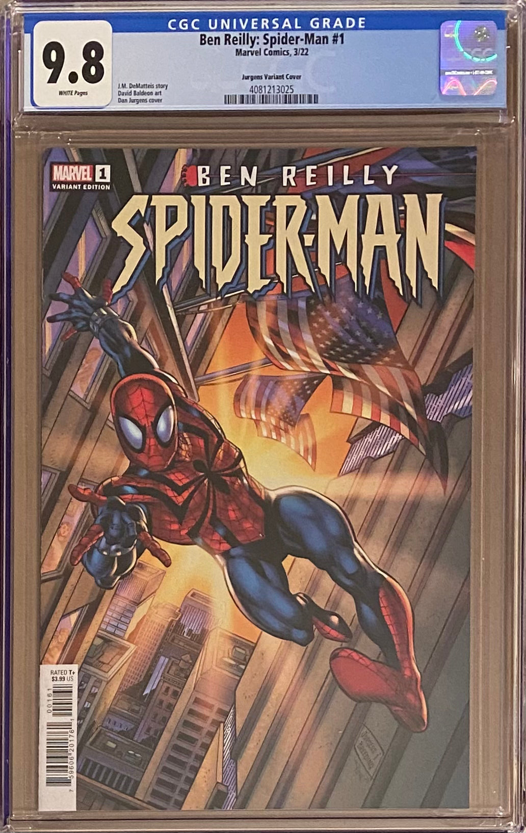 Ben Reilly: Spider-Man #1 Jurgens Variant CGC 9.8