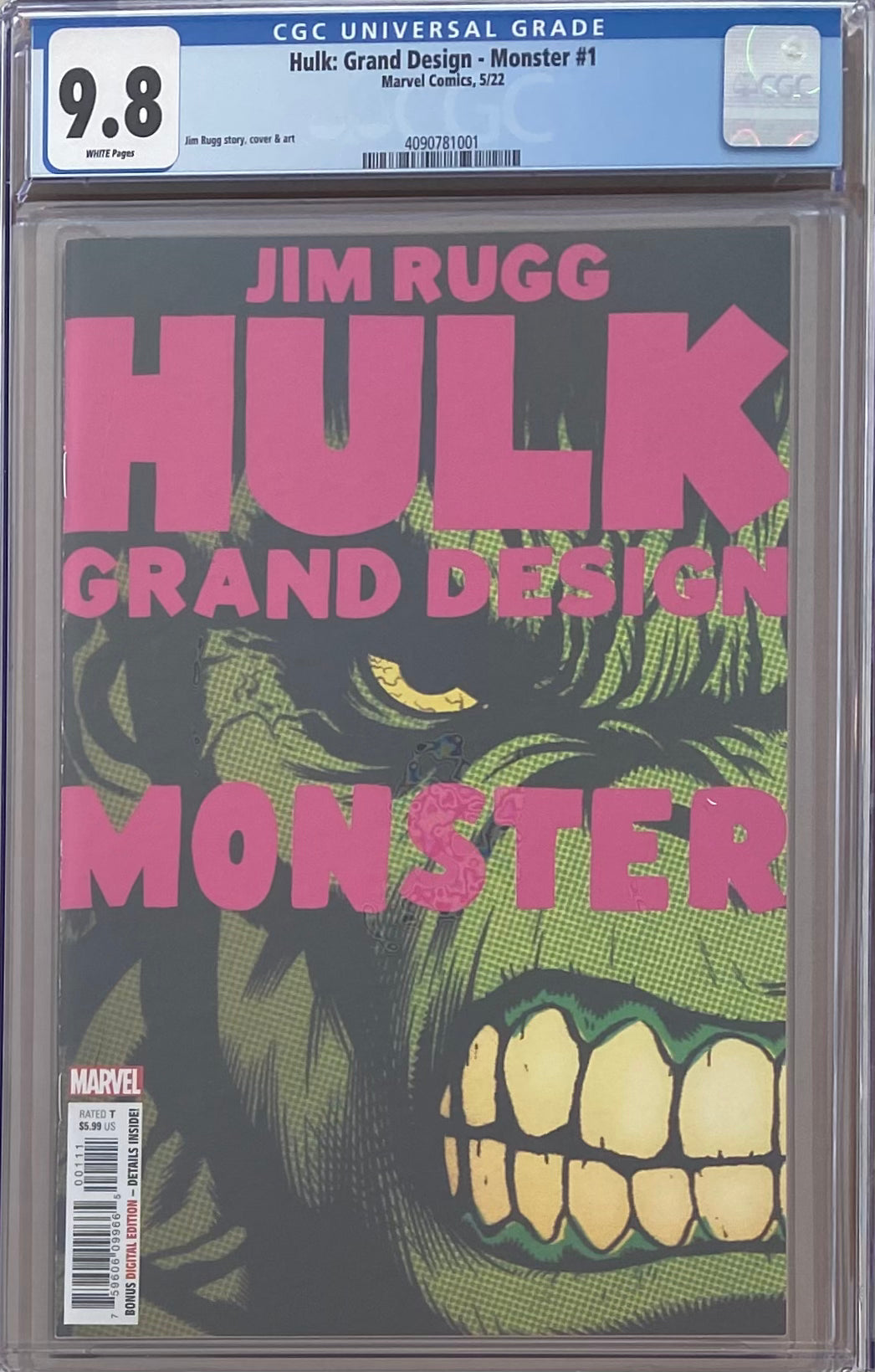 Hulk: Grand Design - Monster #1 CGC 9.8