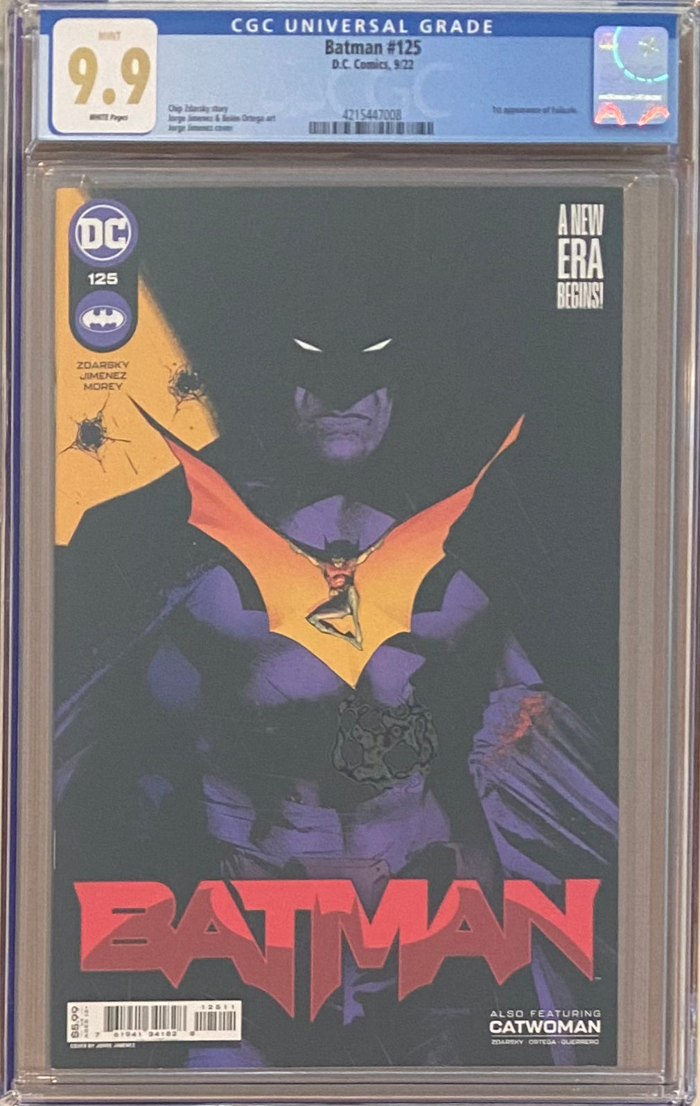 Batman #125 CGC 9.9 - First Appearance Failsafe