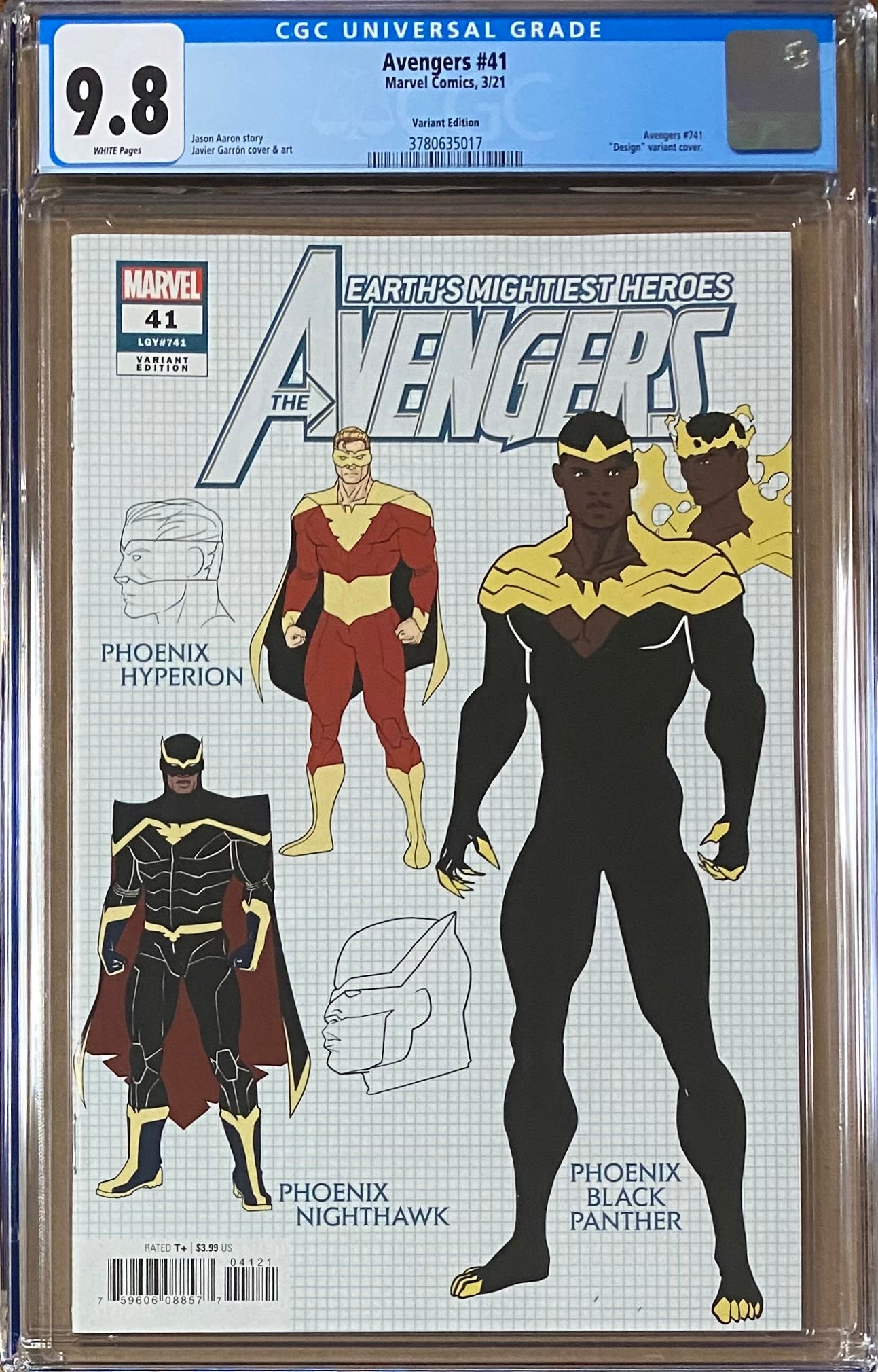 Avengers #41 "Design" Variant CGC 9.8