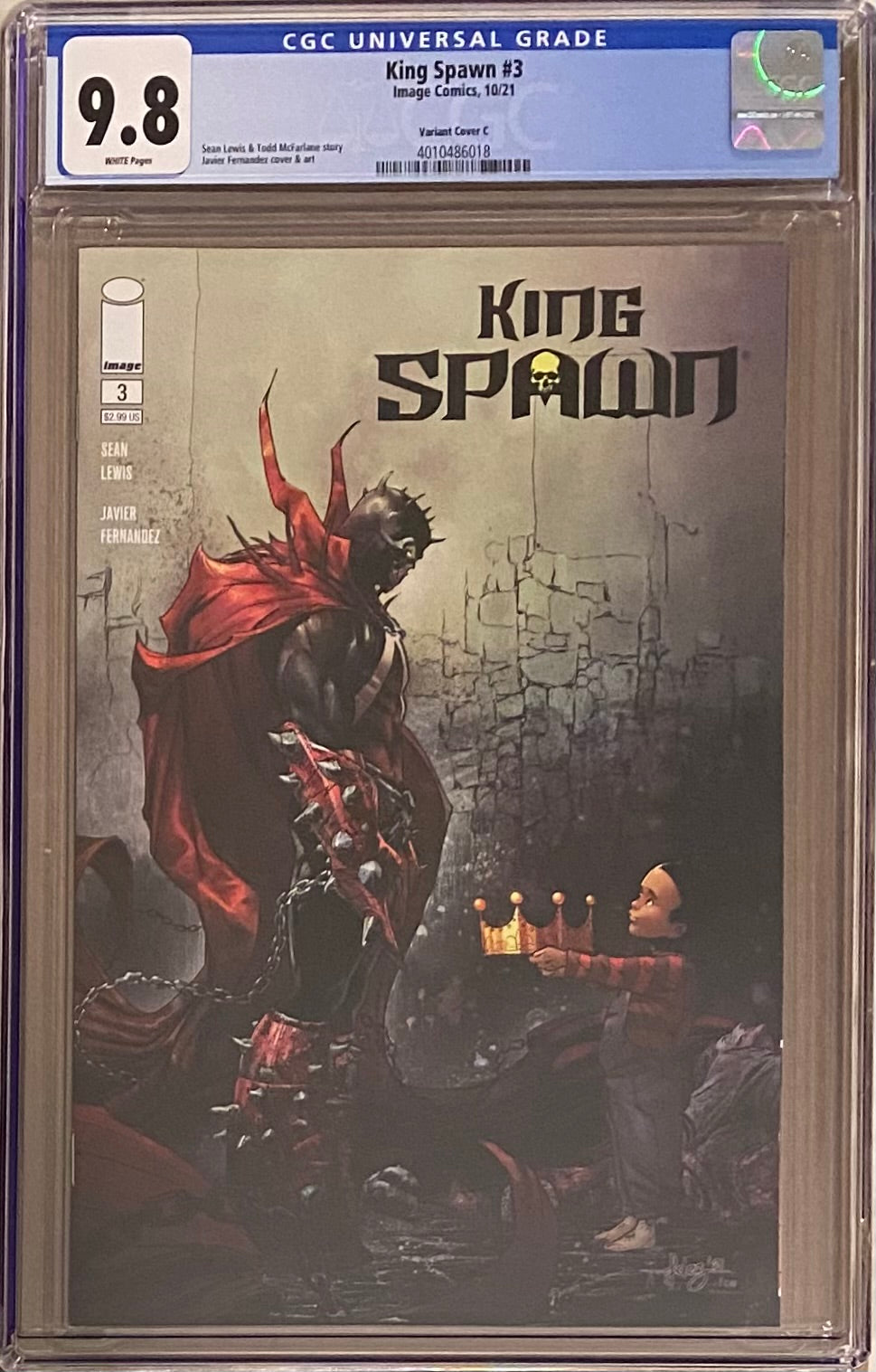 King Spawn #3 Cover C Variant CGC 9.8