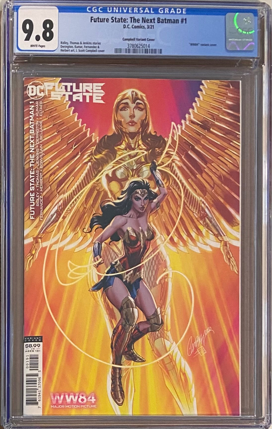 Future State: The Next Batman #1 Campbell Wonder Woman 1984 Variant CGC 9.8
