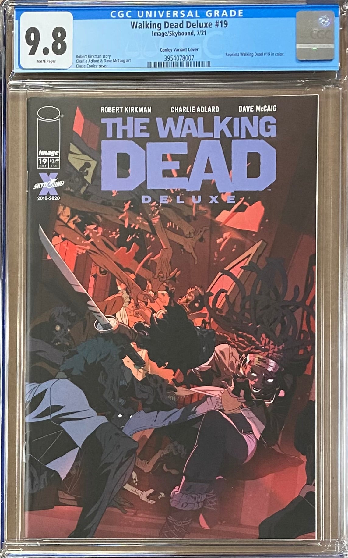 Walking Dead Deluxe #19 Conley Variant CGC 9.8