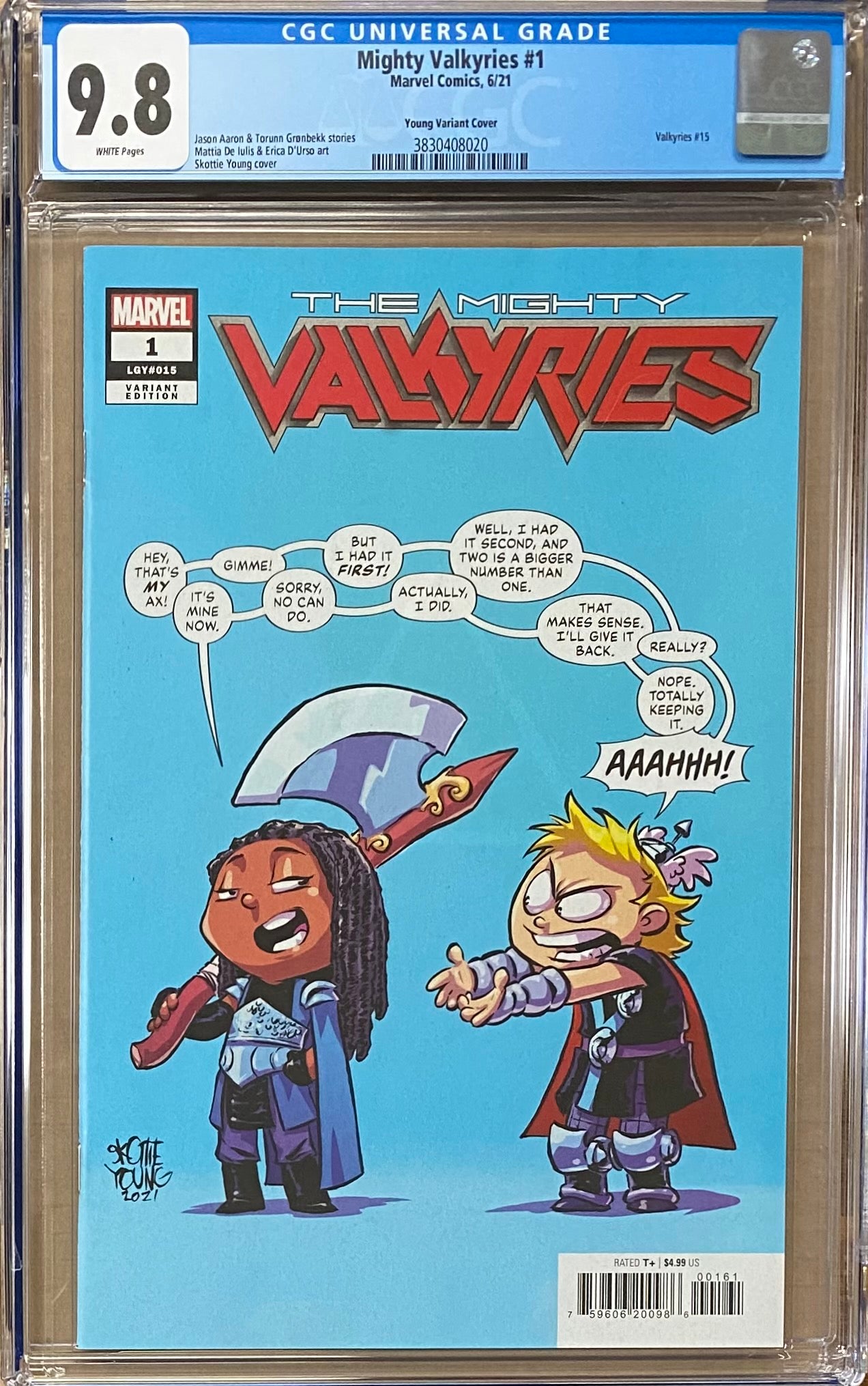 Mighty Valkyries #1 Young Variant CGC 9.8