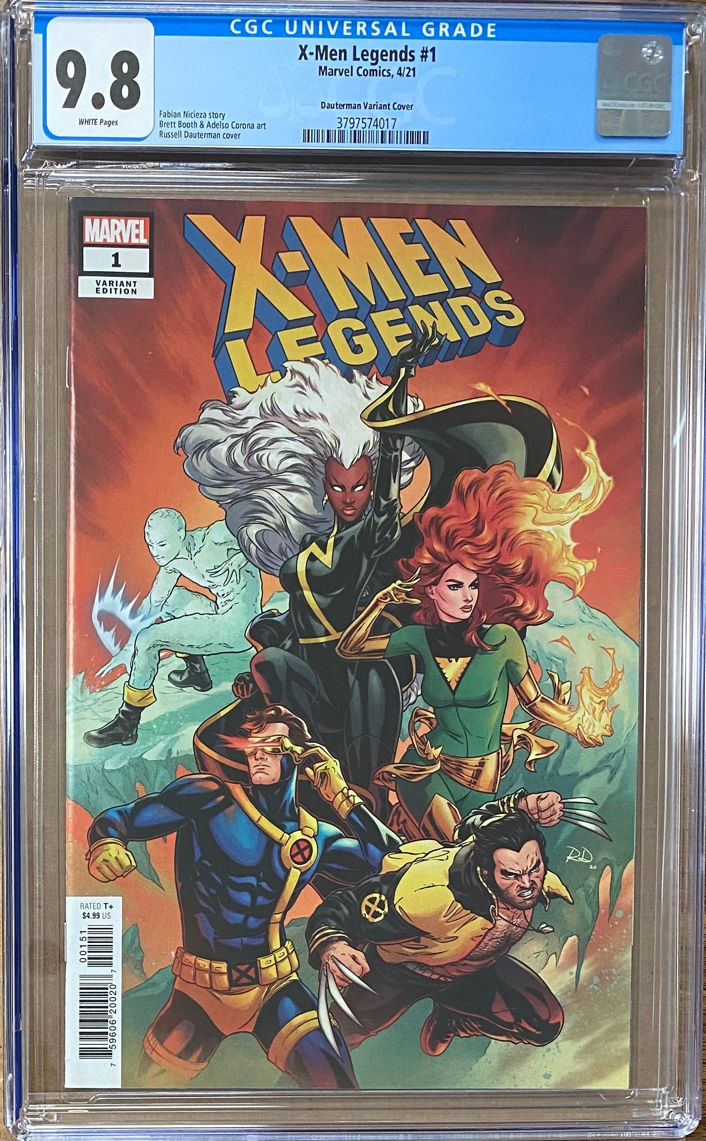 X-Men Legends #1 Dauterman 1:25 Retailer Incentive Variant CGC 9.8