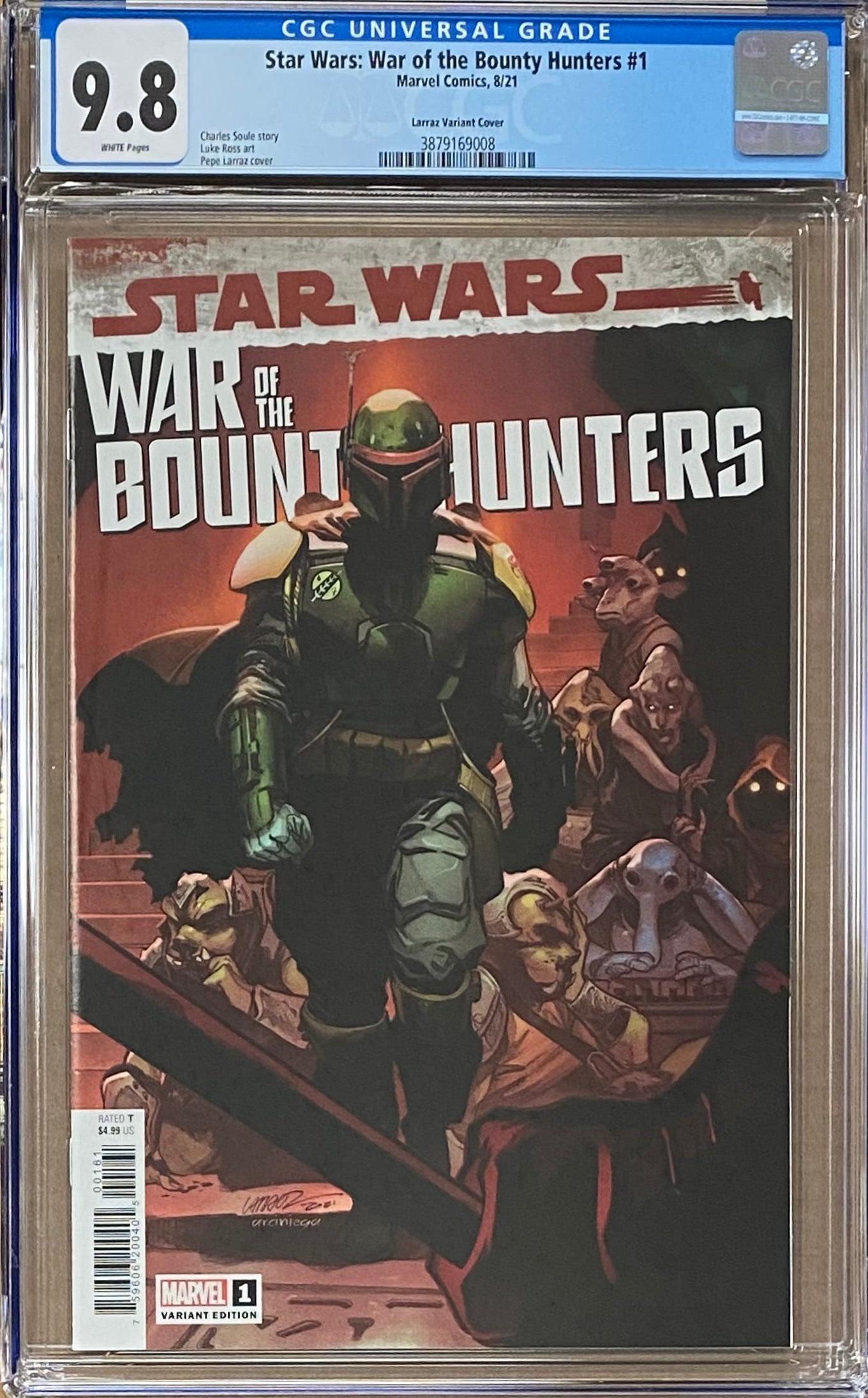Star Wars: War of the Bounty Hunters #1 Larraz 1:50 Retailer Incentive Variant CGC 9.8