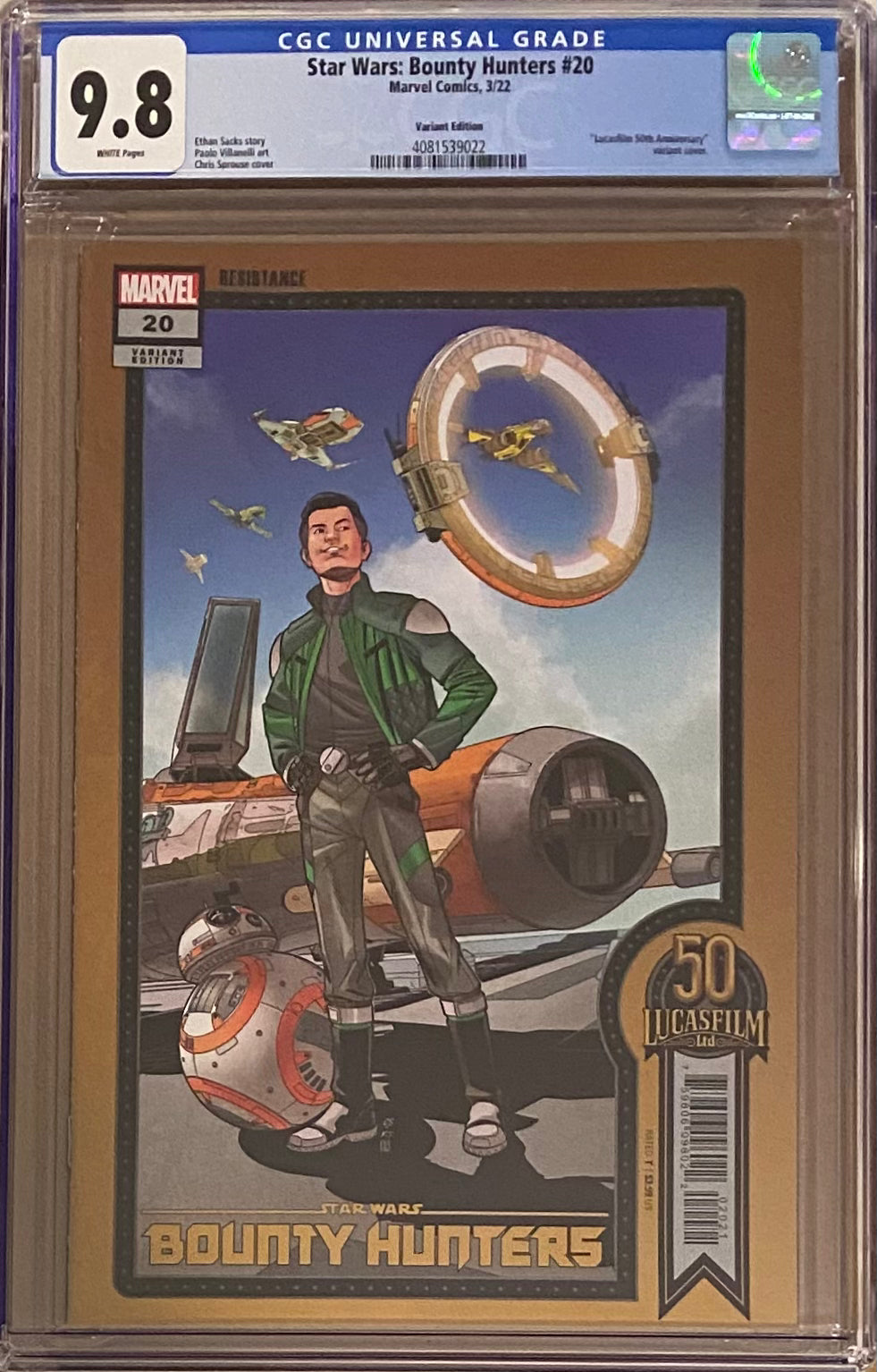 Star Wars: Bounty Hunters #20 Sprouse Variant CGC 9.8