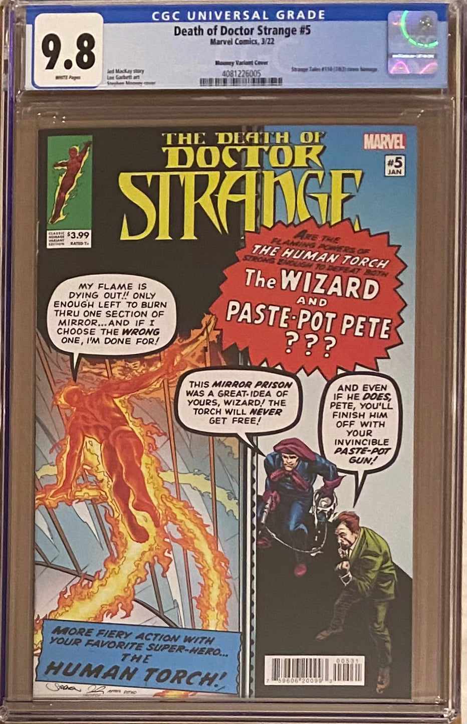 The Death of Doctor Strange #5 Mooney Classic Variant CGC 9.8