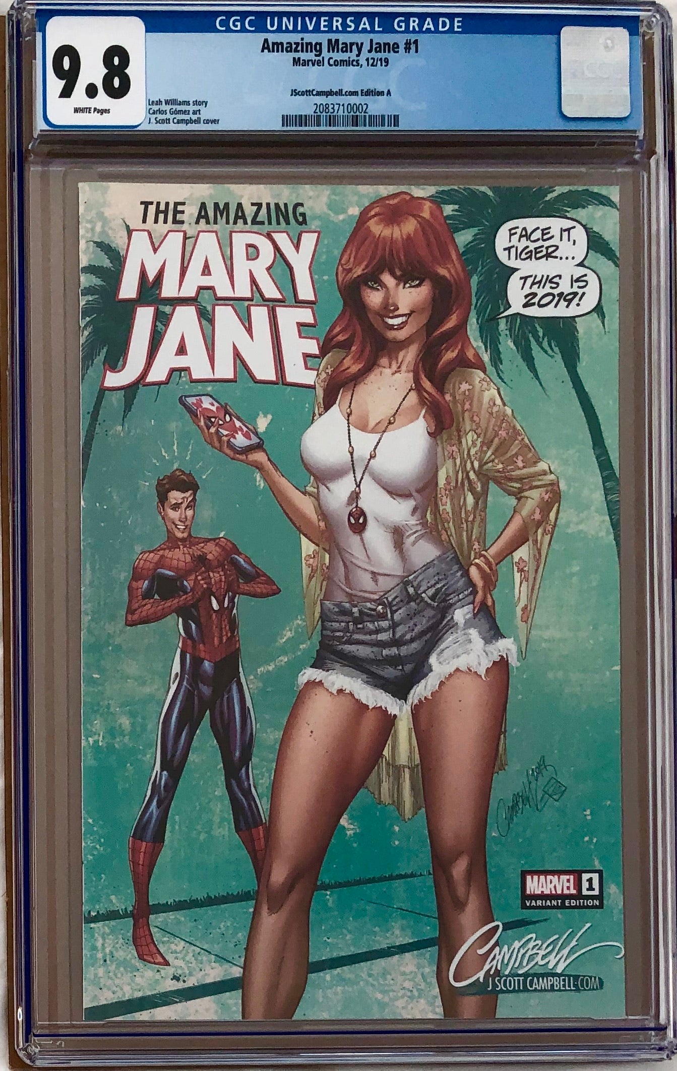 Amazing Mary Jane #1 J. Scott Campbell Exclusive A - "2019 - Modern" CGC 9.8