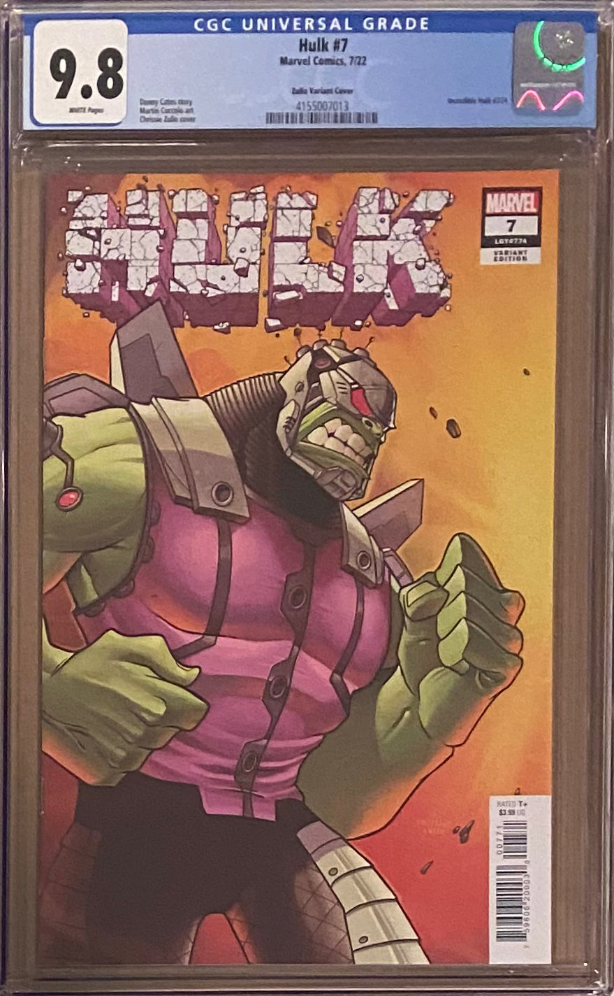 Hulk #7 Zullo Variant CGC 9.8