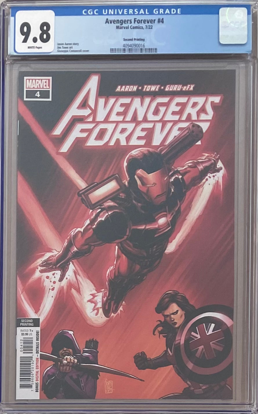 Avengers Forever #4 Second Printing CGC 9.8
