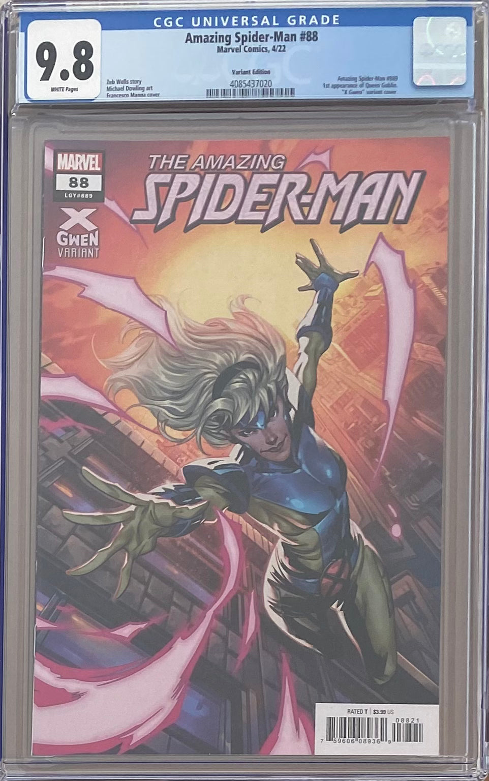 Amazing Spider-Man #88 Manna X-Gwen Variant CGC 9.8 - First Queen Goblin