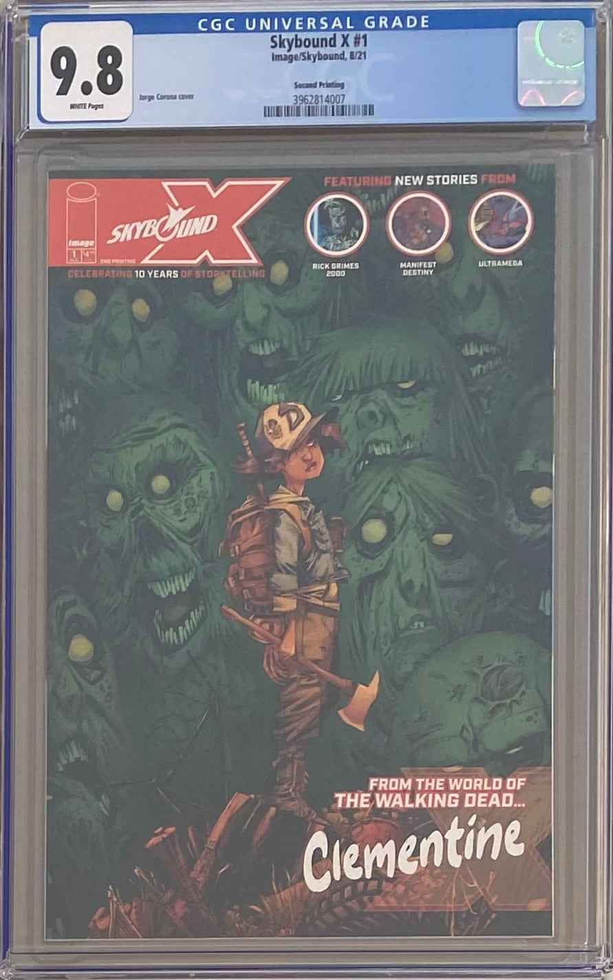 Skybound X #1 Second Printing CGC 9.8