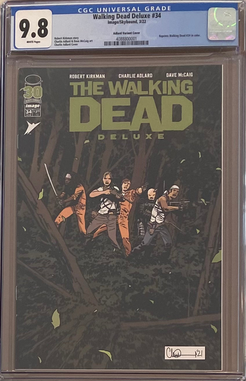 Walking Dead Deluxe #34 Adlard Variant CGC 9.8