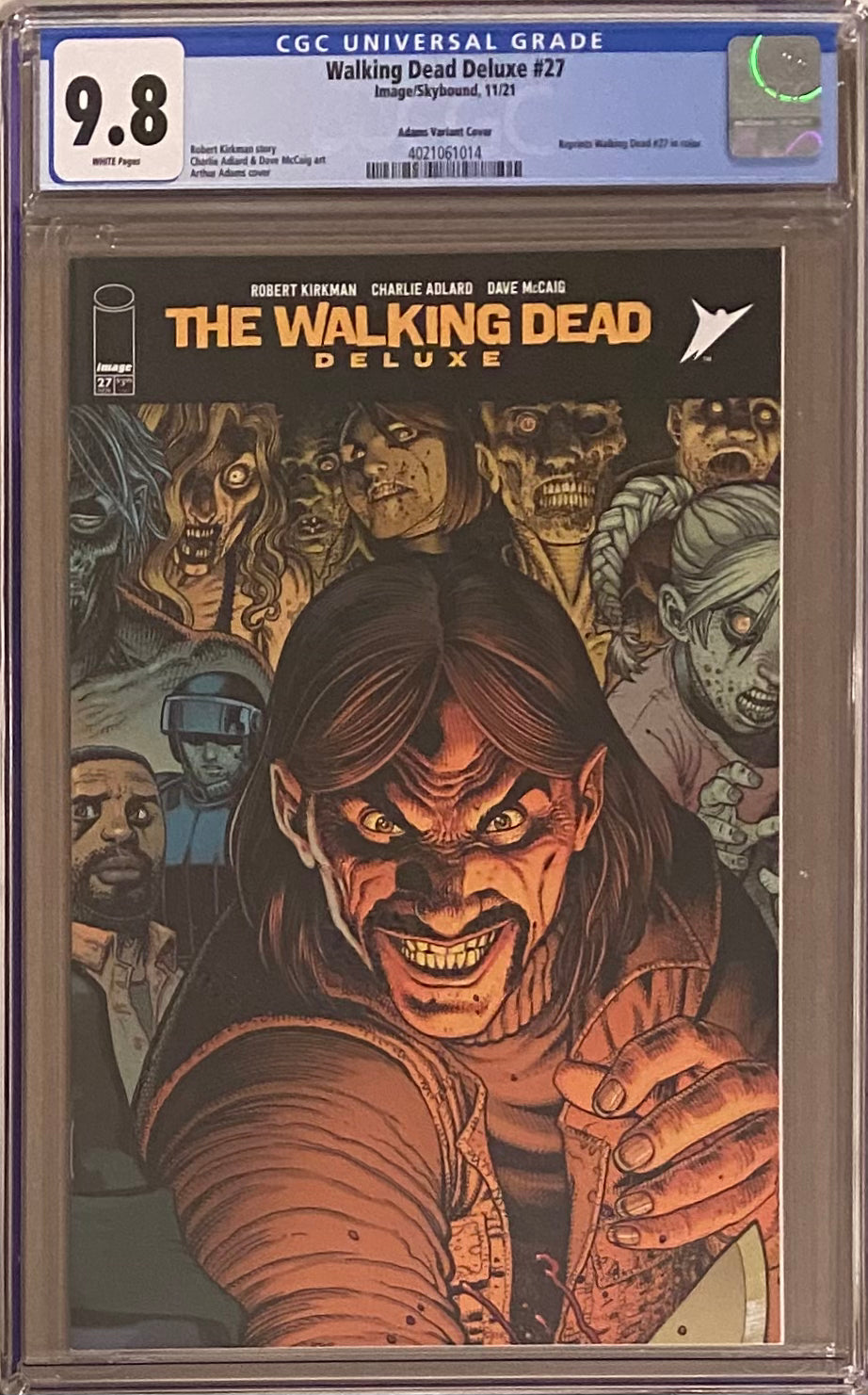 Walking Dead Deluxe #27 Adams Variant CGC 9.8