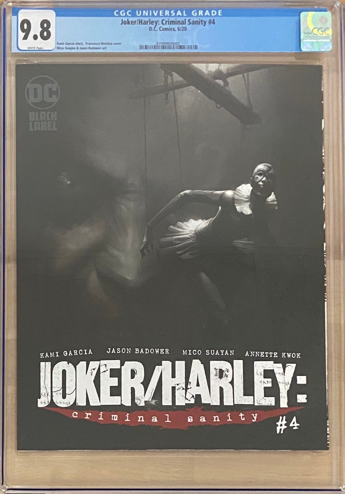 Joker/Harley: Criminal Sanity #4 Mattina Cover DC Black Label CGC 9.8