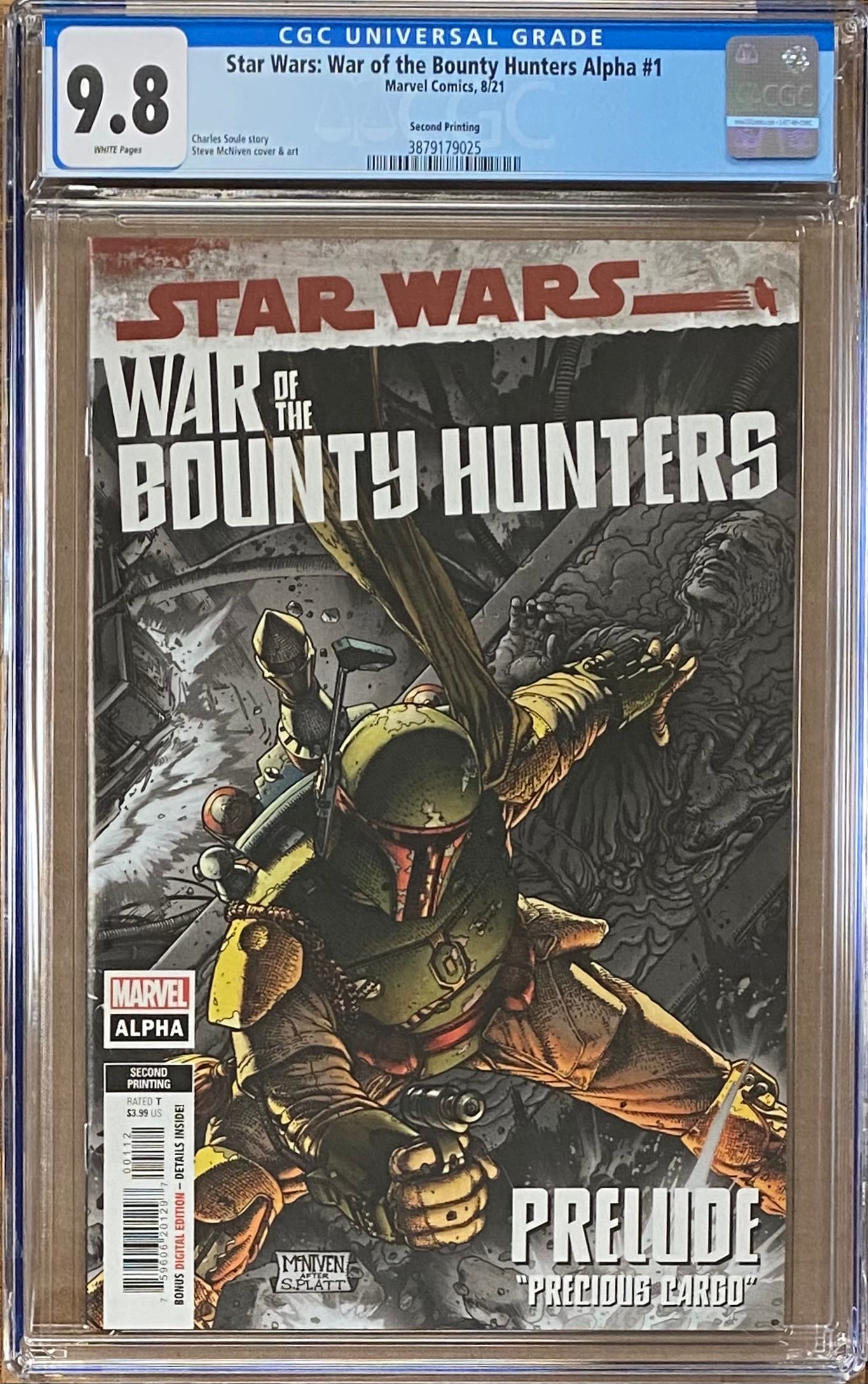 Star Wars: War of the Bounty Hunters Alpha #1 Second Printing CGC 9.8