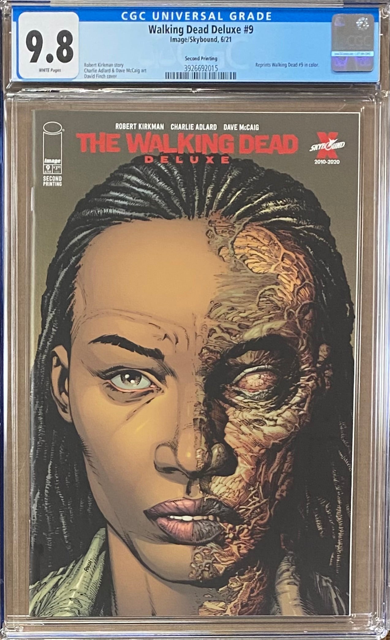Walking Dead Deluxe #9 Second Printing CGC 9.8