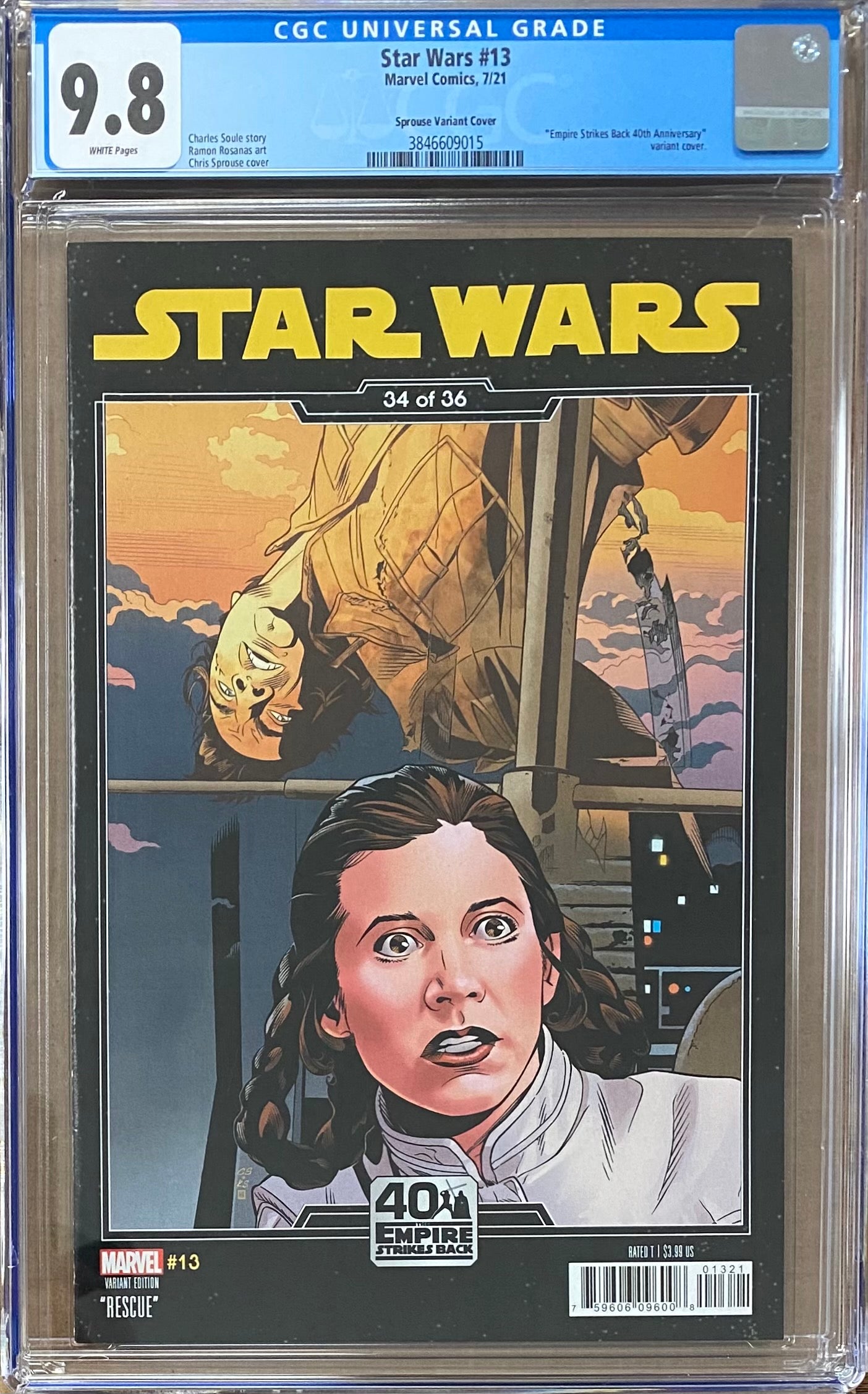 Star Wars #13 Sprouse Variant CGC 9.8 - War of the Bounty Hunters