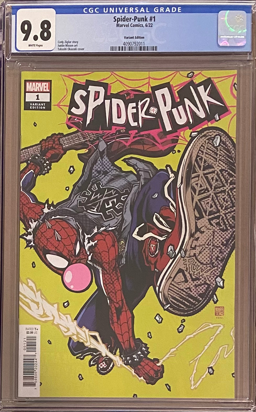 Spider-Punk #1 Okazaki 1:50 Retailer Incentive Variant CGC 9.8