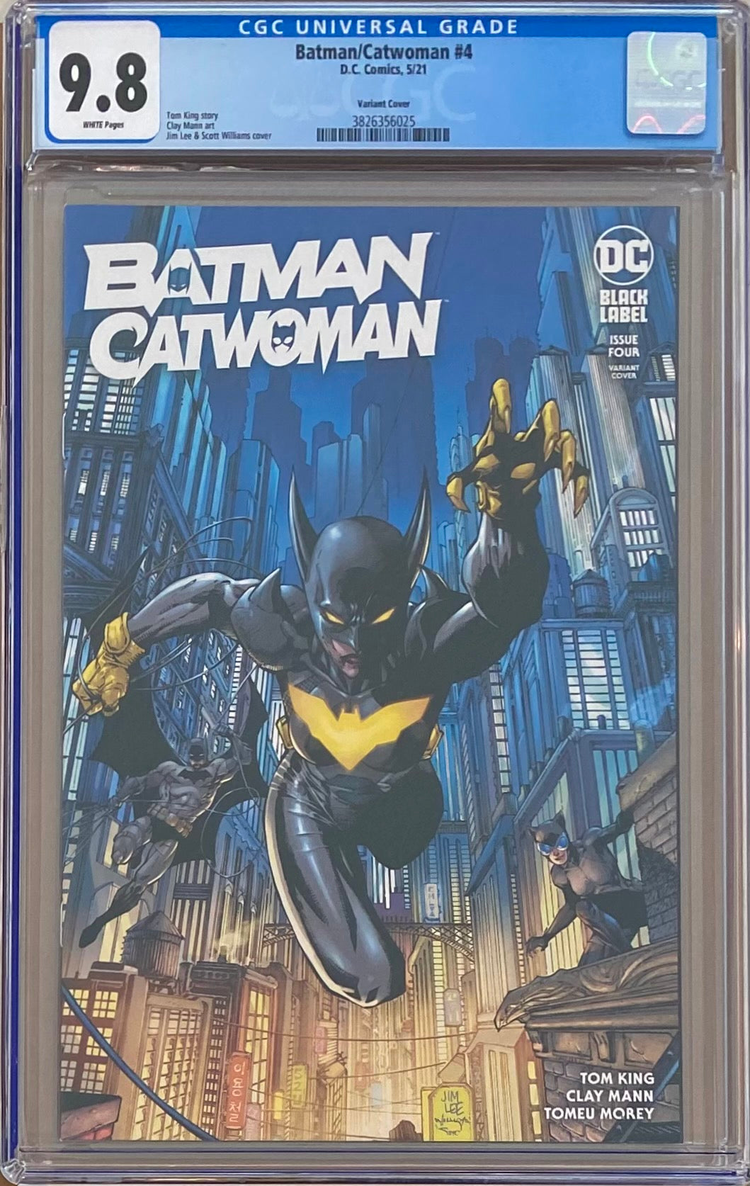 Batman Catwoman #4 Jim Lee Variant DC Black Label CGC 9.8