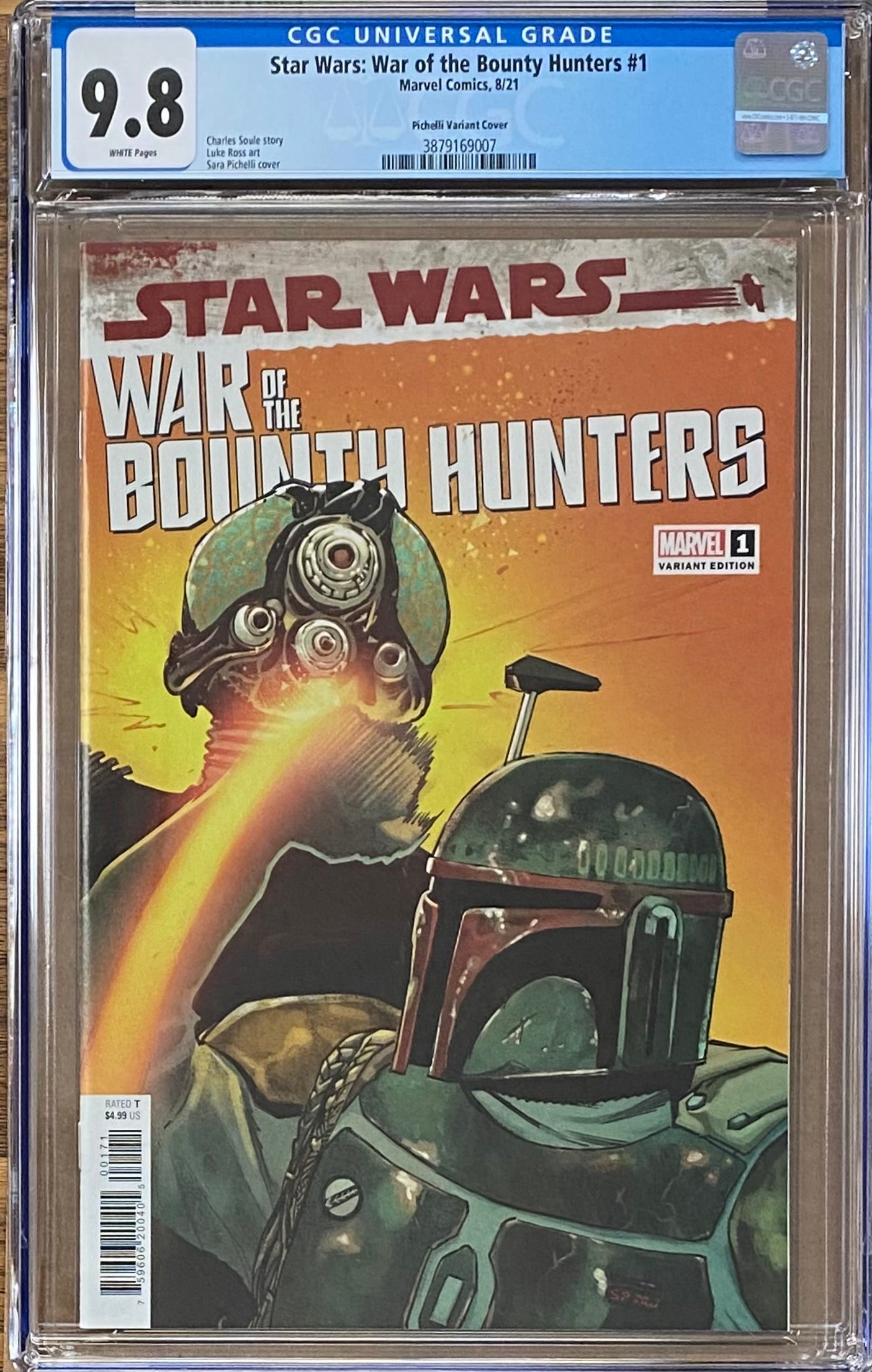 Star Wars: War of the Bounty Hunters #1 Pichelli Variant CGC 9.8