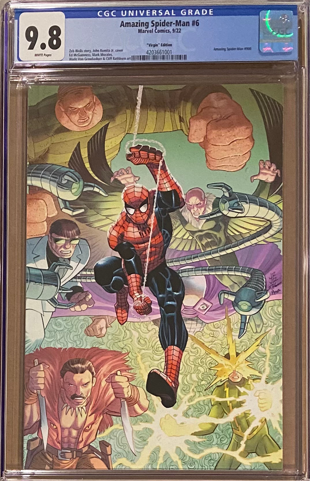 Amazing Spider-Man #6 (#900) Romita Jr. 1:100 Virgin Retailer Incentive Variant CGC 9.8